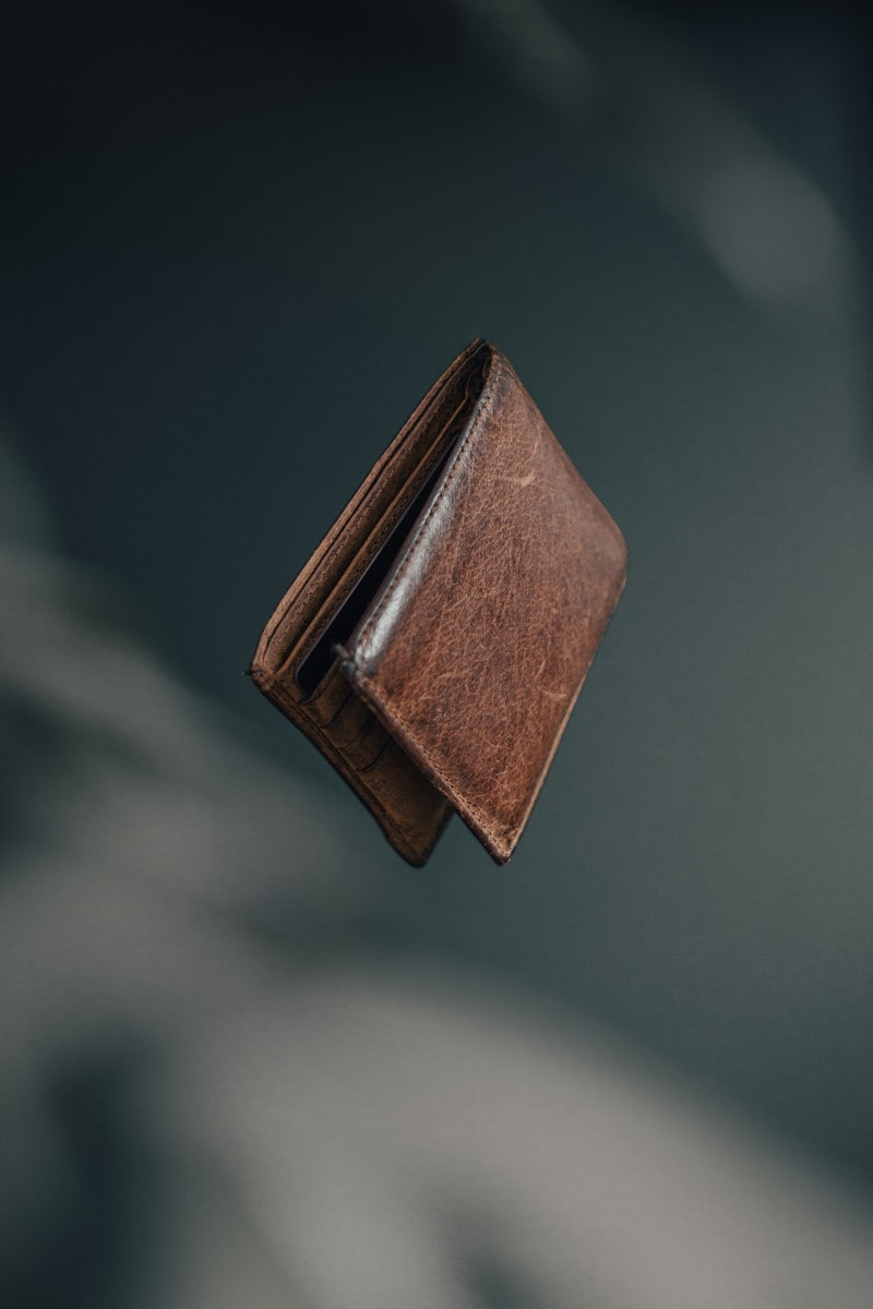 Slim Leather Wallet Black